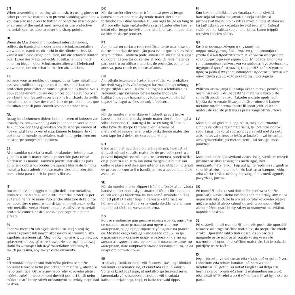 Gabbia per Polli Argento 100x100x190 cm in Acciaio Zincato 172549