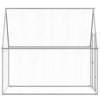 Gabbia per Polli Argento 200x100x190 cm in Acciaio Zincato 172550