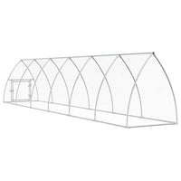 Gabbia per Polli Argento 600x105x120 cm in Acciaio Zincato