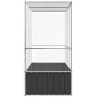 Voliera a gabbia per uccelli in argento 2105 x 107 x 212 cm Acciaio argento 02_0045638