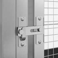 Voliera a gabbia per uccelli in argento 2105 x 107 x 212 cm Acciaio argento 02_0045638