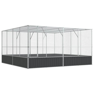 Voliera Argento 418x414x212 cm in Acciaio