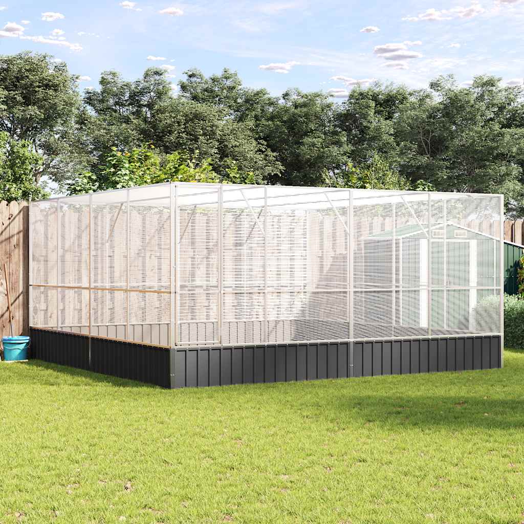 Voliera Argento 418x414x212 cm in Acciaio 172588