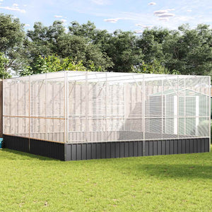 Voliera Argento 418x414x212 cm in Acciaio