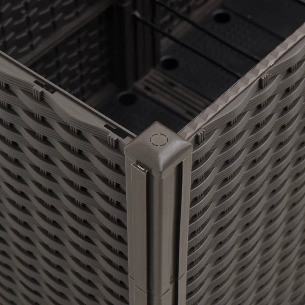 Fioriera da Giardino Marrone 160x40x53 cm in PP 367860