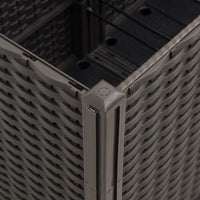 Fioriera da Giardino Marrone 160x40x53 cm in PP