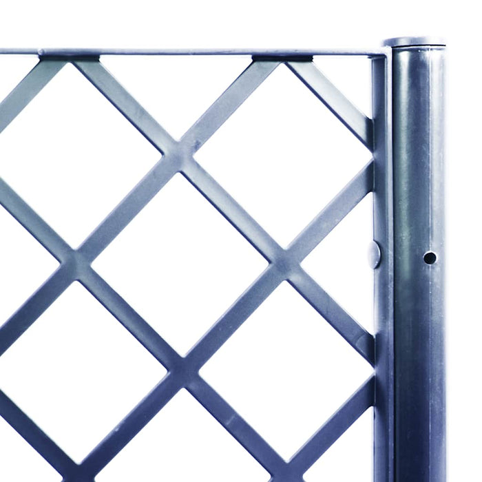 Fioriera Giardino con Traliccio-Vaso da Esterno-Contenitore per Piante Grigio Blu 160x40x140 cm PP