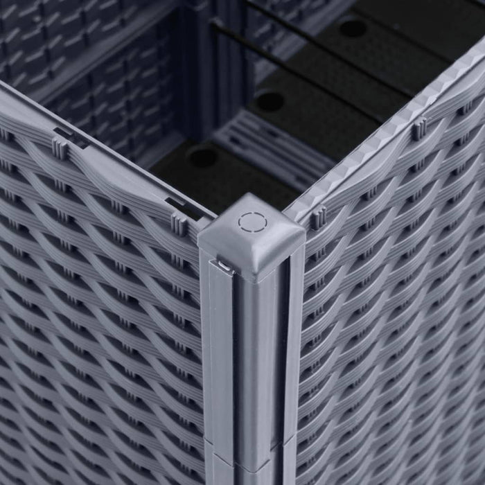 Fioriera Giardino con Graticcio Grigio Blu 160x120x140 cm PP 367876