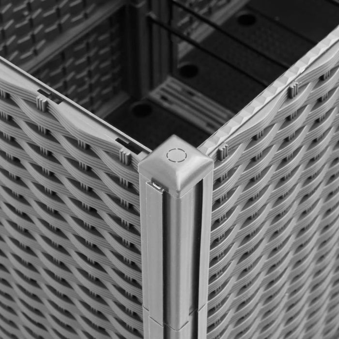 Fioriera Giardino con Graticcio Grigio Chiaro 160x120x140 cm PP 367877