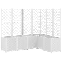 Fioriera da Giardino con Graticcio Bianco 160x120x140 cm in PPcod mxl 114094