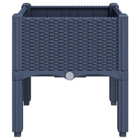 Fioriera da Giardino con Gambe Grigio Blu 40x40x42 cm in PP 367886