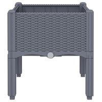 Fioriera da Giardino con Gambe Grigio Blu 40x40x42 cm in PP 367886