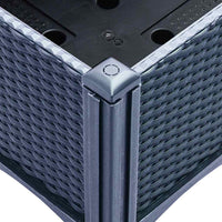 Fioriera Giardino con Traliccio Grigio Blu 120x40x142 cm PP