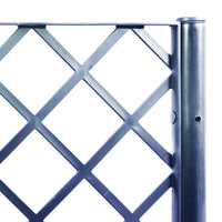 Fioriera Giardino con Traliccio Grigio Blu 120x40x142 cm PP