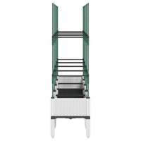 Fioriera da Giardino con Graticcio Bianco 160x40x142,5 cm PP 367964