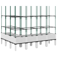 Fioriera da Giardino con Graticcio Bianco 160x120x142,5cm in PP 367969