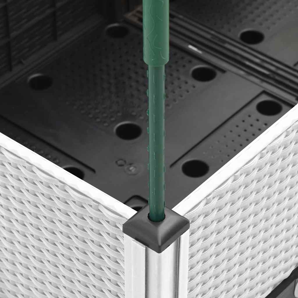 Fioriera da Giardino con Graticcio Bianco 160x120x142,5cm in PP 367969