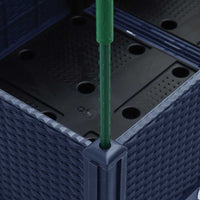 Fioriera Giardino con Traliccio Grigio Blu 200x160x142,5 cm PP 367971