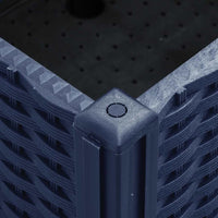 Fioriera Giardino con Ruote Grigio Blu 160x50x54 cm PP 367979