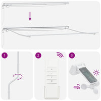 Tenda da Sole Retrattile Automatica con LED Bordò 500x300 cm 3214979