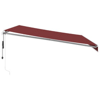 Tenda da Sole Retrattile Automatica Bordò 450x350 cm 3214988