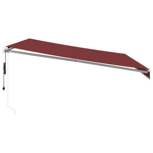 Tenda da Sole Retrattile Automatica Bordò 450x350 cm 3214988