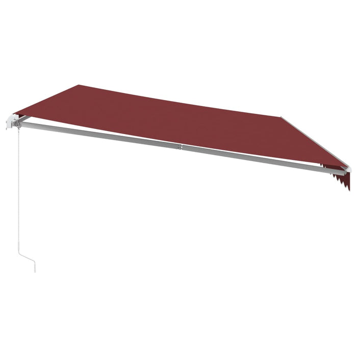 Tenda da Sole Retrattile Manuale Bordò 600x350 cm 3214994