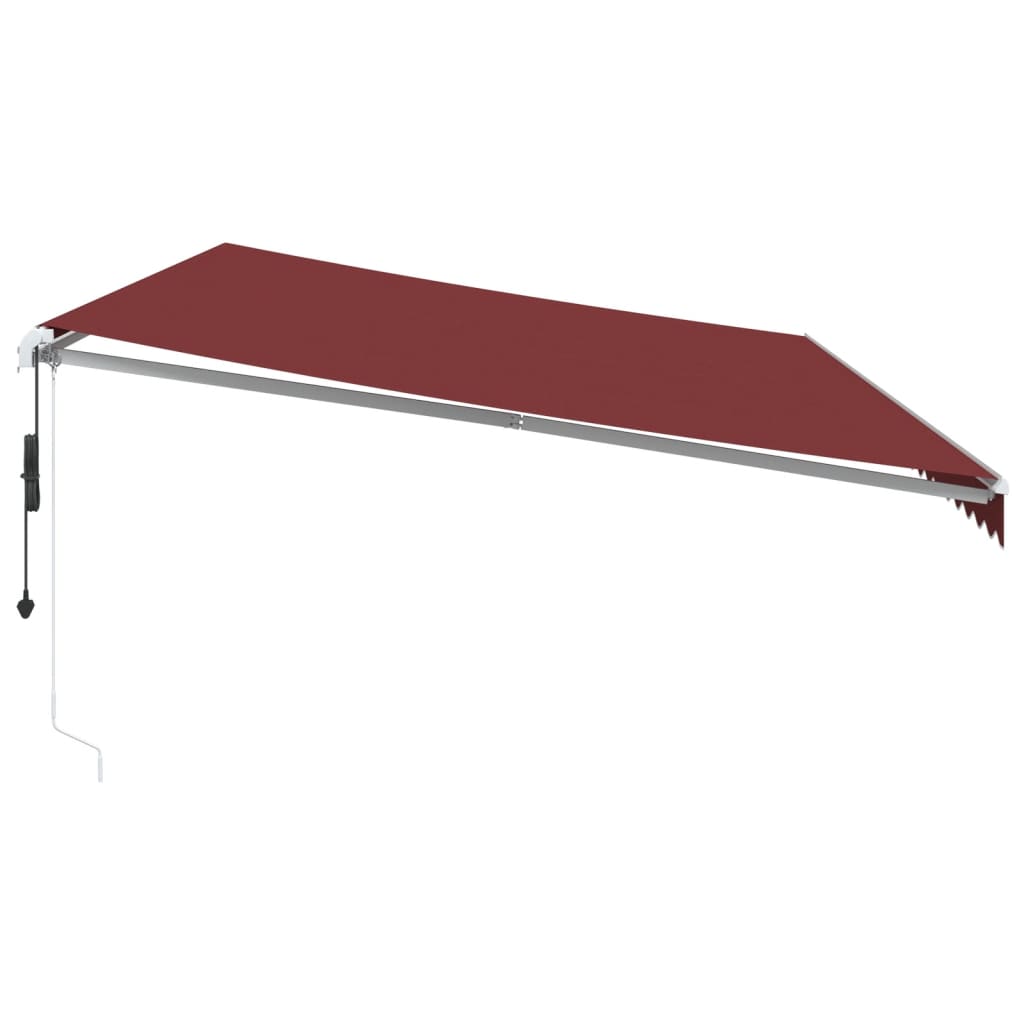 Tenda da Sole Retrattile Automatica Bordò 600x350 cm 3214996
