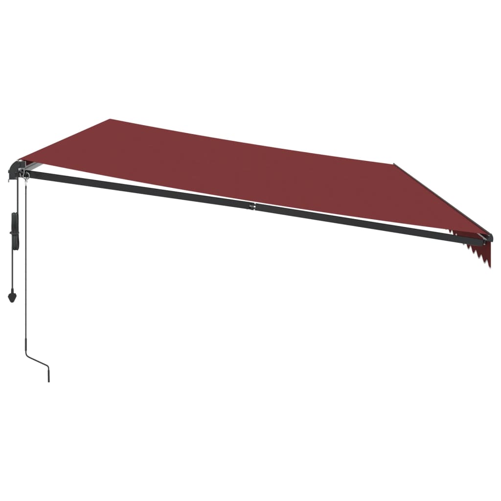 Tenda da Sole Retrattile Automatica Bordò 600x350 cm 3215012