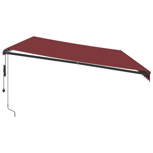 Tenda da Sole Retrattile Automatica Bordò 600x350 cm 3215012
