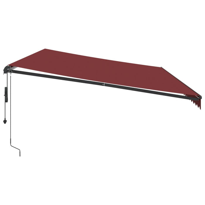 Tenda da Sole Retrattile Automatica Bordò 600x350 cm 3215012