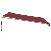 Tenda da Sole Retrattile Automatica Bordò 400x300 cm 3215227