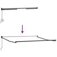 Tenda da Sole Retrattile Manuale Bordò 300x250 cm 3215298