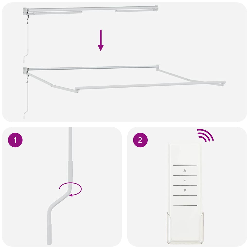 Tenda da Sole Retrattile Automatica Bordò 300x250 cm 3215303