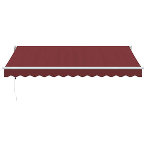 Tenda da Sole Retrattile Automatica Bordò 350x250 cm 3215304