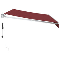 Tenda da Sole Retrattile Automatica Bordò 350x250 cm 3215304