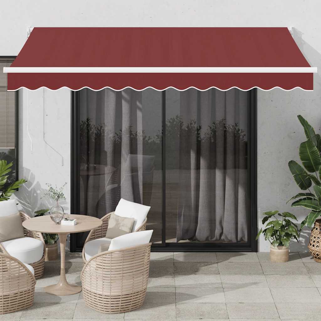 Tenda da Sole Retrattile Automatica Bordò 350x250 cm 3215304