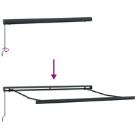 Tenda da Sole Retrattile Manuale Bordò 300x250 cm 3215318