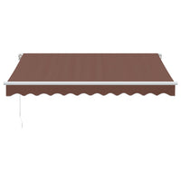Tenda Retrattile Manuale con LED 300x250cm Marrone 3215374