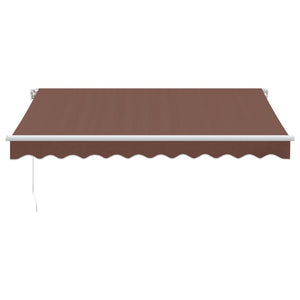 Tenda Retrattile Manuale con LED 300x250cm Marrone 3215374