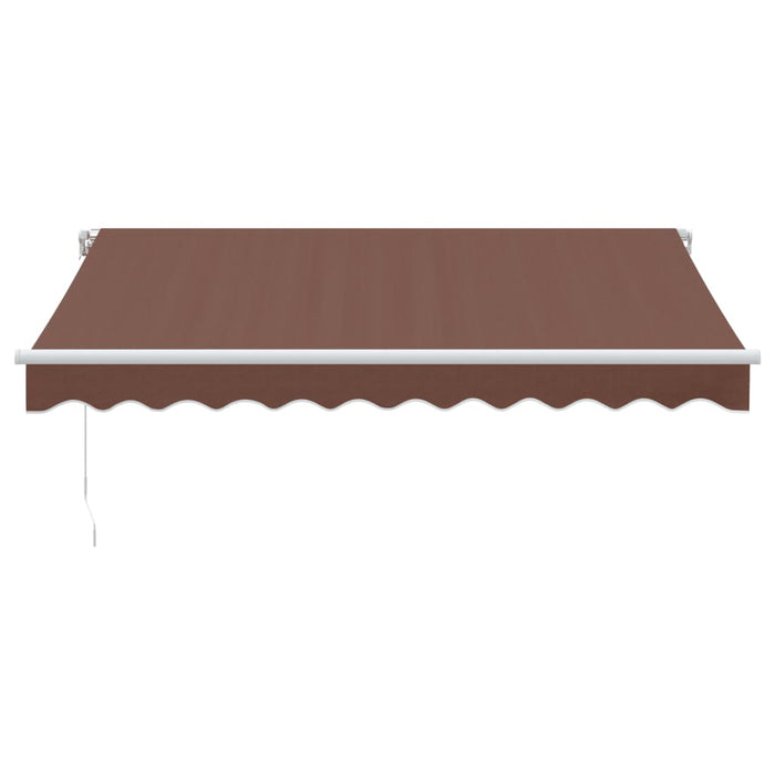 Tenda Retrattile Manuale con LED 300x250cm Marrone 3215374