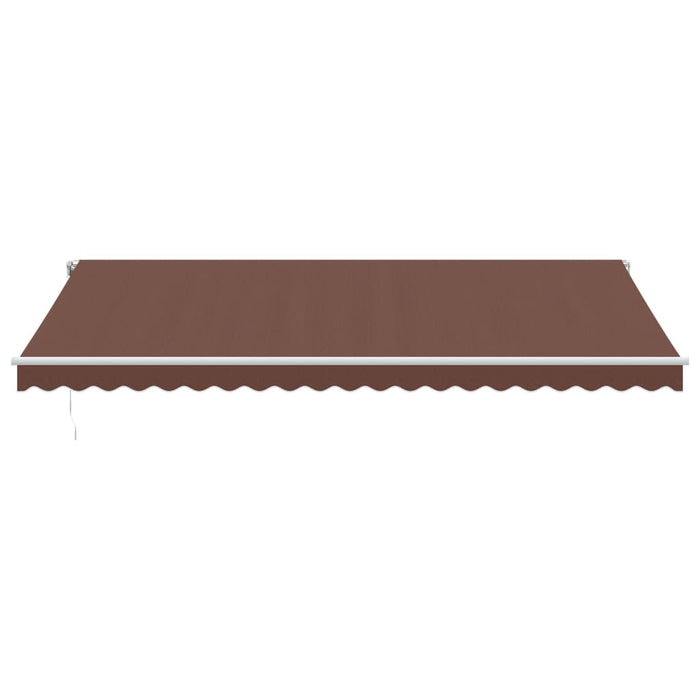 Tenda da Sole Retrattile Automatica Marrone 500x350 cm 3215397