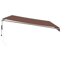 Tenda da Sole Retrattile Automatica Marrone 500x350 cm 3215397