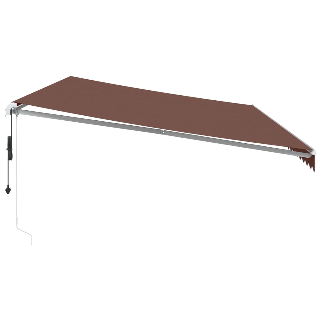 Tenda da Sole Retrattile Automatica Marrone 600x350 cm 3215401