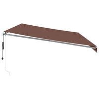 Tenda da Sole Retrattile Automatica Marrone 600x350 cm 3215401