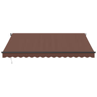 Tenda da Sole Retrattile Manuale Marrone 400x350 cm 3215403