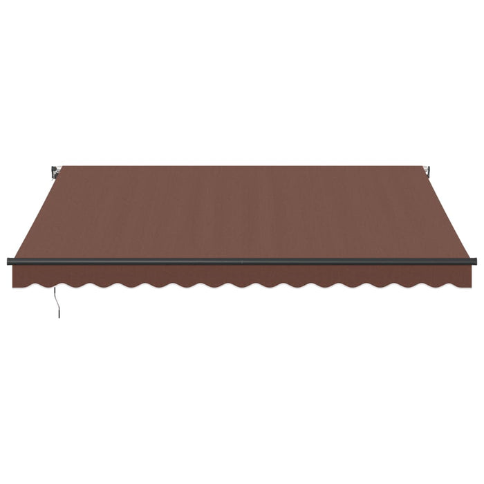 Tenda da Sole Retrattile Manuale Marrone 400x350 cm 3215403