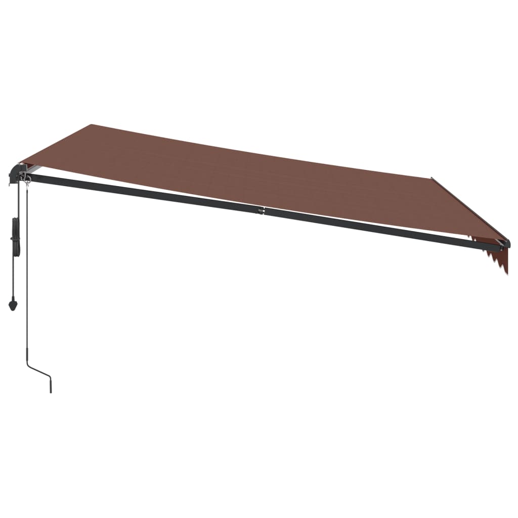 Tenda da Sole Retrattile Automatica Marrone 400x350 cm 3215405