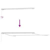 Tenda Sole Retrattile Manuale 400x300 cm Marrone