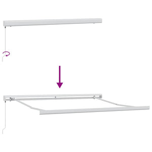 Tenda Sole Retrattile Manuale 300x250 cm Marrone 3215718